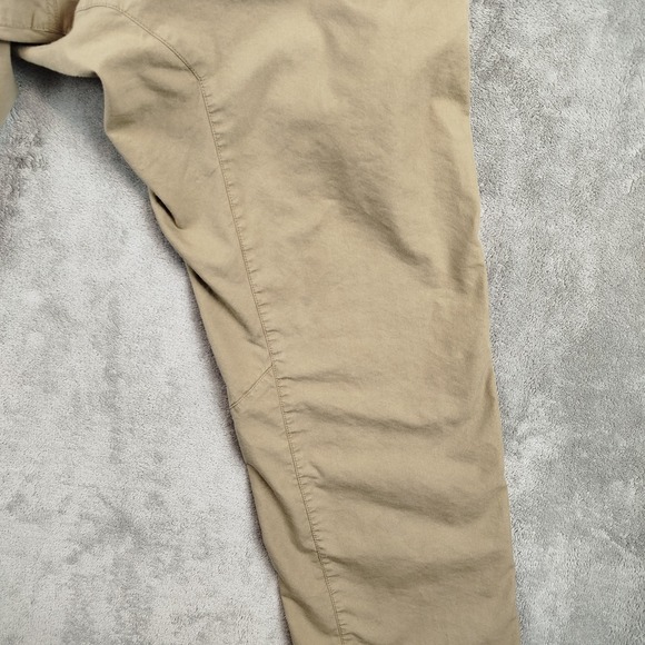 Black Diamond Pants Men's M Brown Belted Cotton Blend Climbing Hiking Camping - Picture 10 of 16
